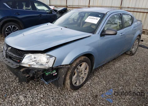 2013 Dodge Avenger Se from USA, damaged, VIN 1C3CDZAB2DN682916